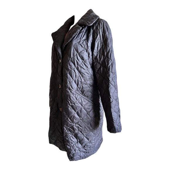 Dennis Basso Water Resistant Notched Collar Puffer - Picture 3 of 4